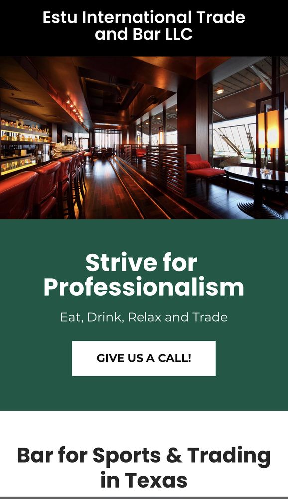 Estu International Trade Ane Bar restaurant